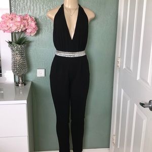 Black Backless Jumpsuit